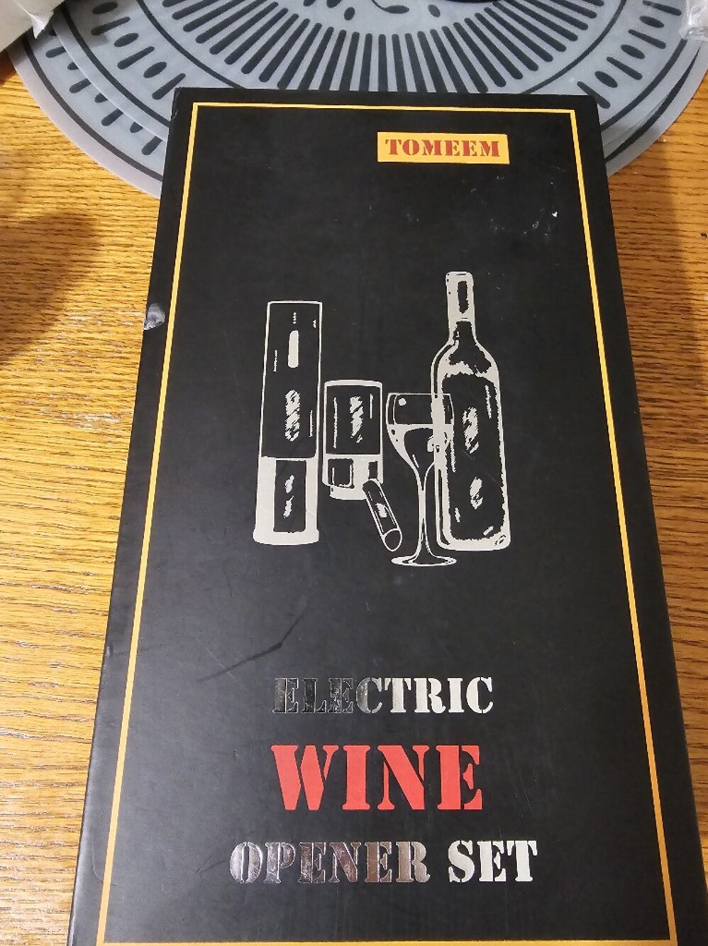 TOMEEM Electric Wine Opener Set – Automatic Corkscrew Gift Set | New in Box
